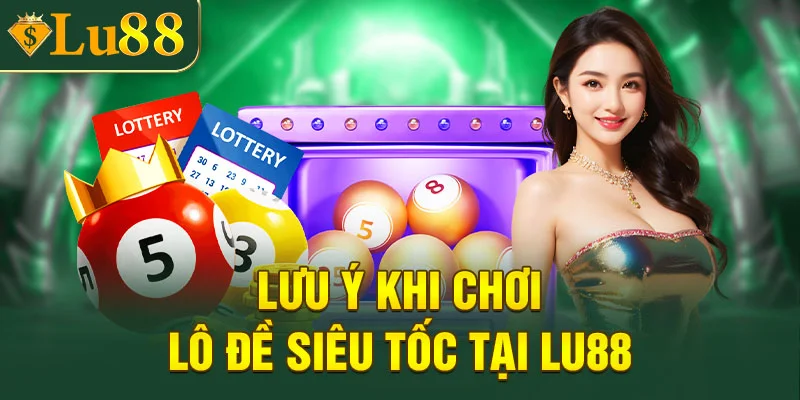 Lưu ý khi tham gia chơi lô đề siêu tốc